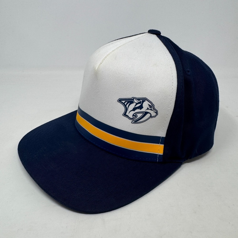 Mitchell & Ness Nashville Predators NHL Hockey Snapback Hat Cap Blue‎ - Picture 9 of 16